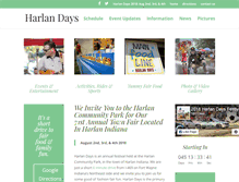 Tablet Screenshot of harlandays.com